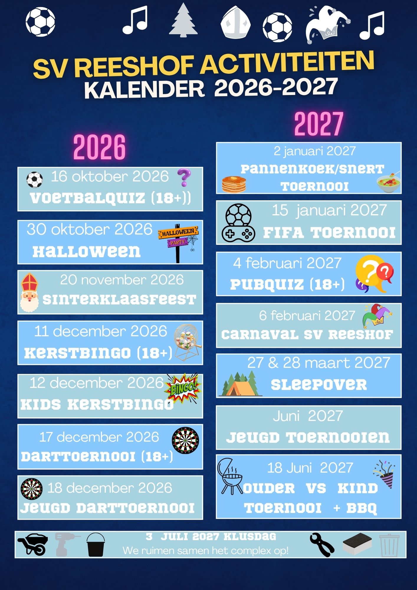 Activiteitenkalender 2025-2026